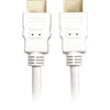 Sharkoon high speed hdmi kabel met ethernet (wit, 1 meter, 4k, verguld)