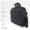 Act connectivity suburb schoudertas voor laptops tot 15,6 laptoptas (zwart)