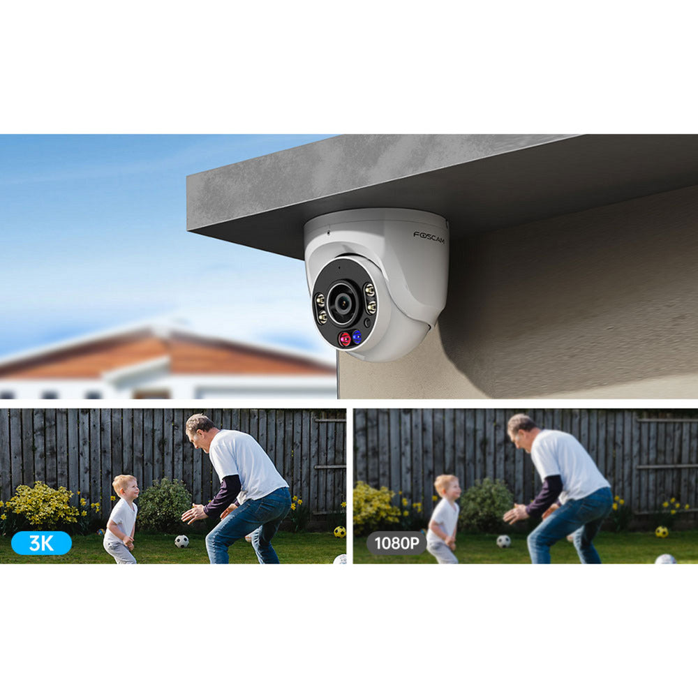 Foscam w5ep, 3k 5mp qhd poe ip camera (zwart)