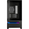 Asus prime ap202 midi tower behuizing (zwart | 2x usb-a | 1x usb-c | rgb | tempered glass)