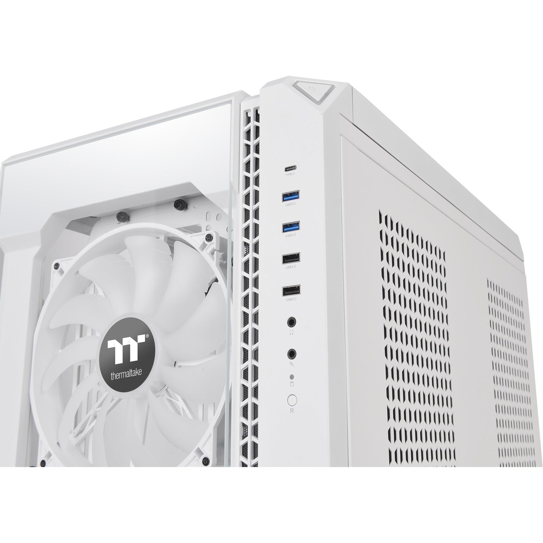 Thermaltake view 51 tg snow argb edition midi tower behuizing (wit | 4x usb-a | 1x usb-c | rgb | window)