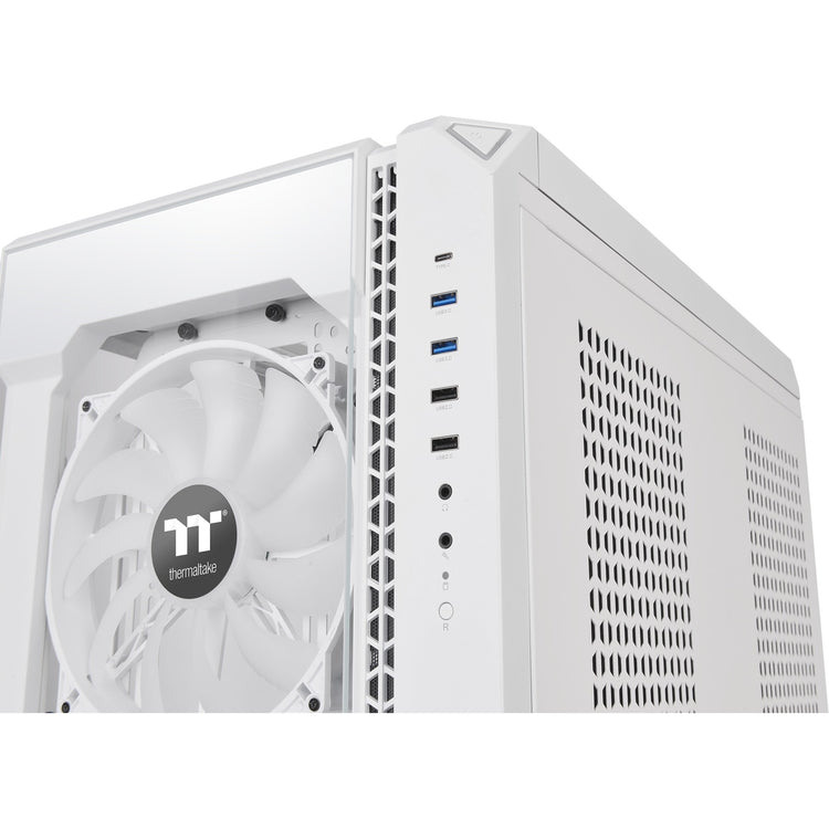 Thermaltake view 51 tg snow argb edition midi tower behuizing (wit | 4x usb-a | 1x usb-c | rgb | window)