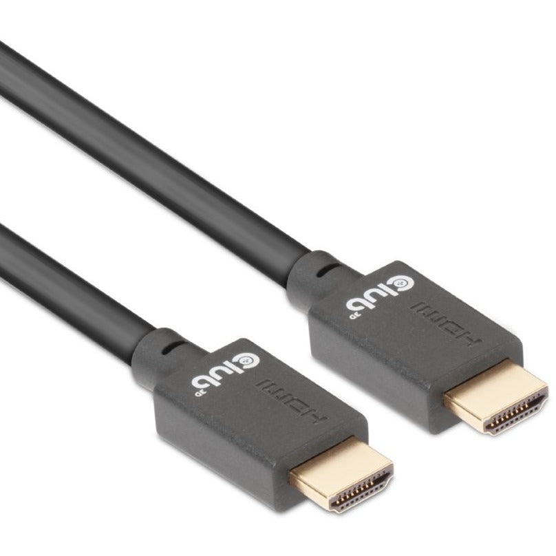 Club 3d gecertificeerde ultra high speed hdmi 2.1 kabel (zwart, 5 meter, 8k)