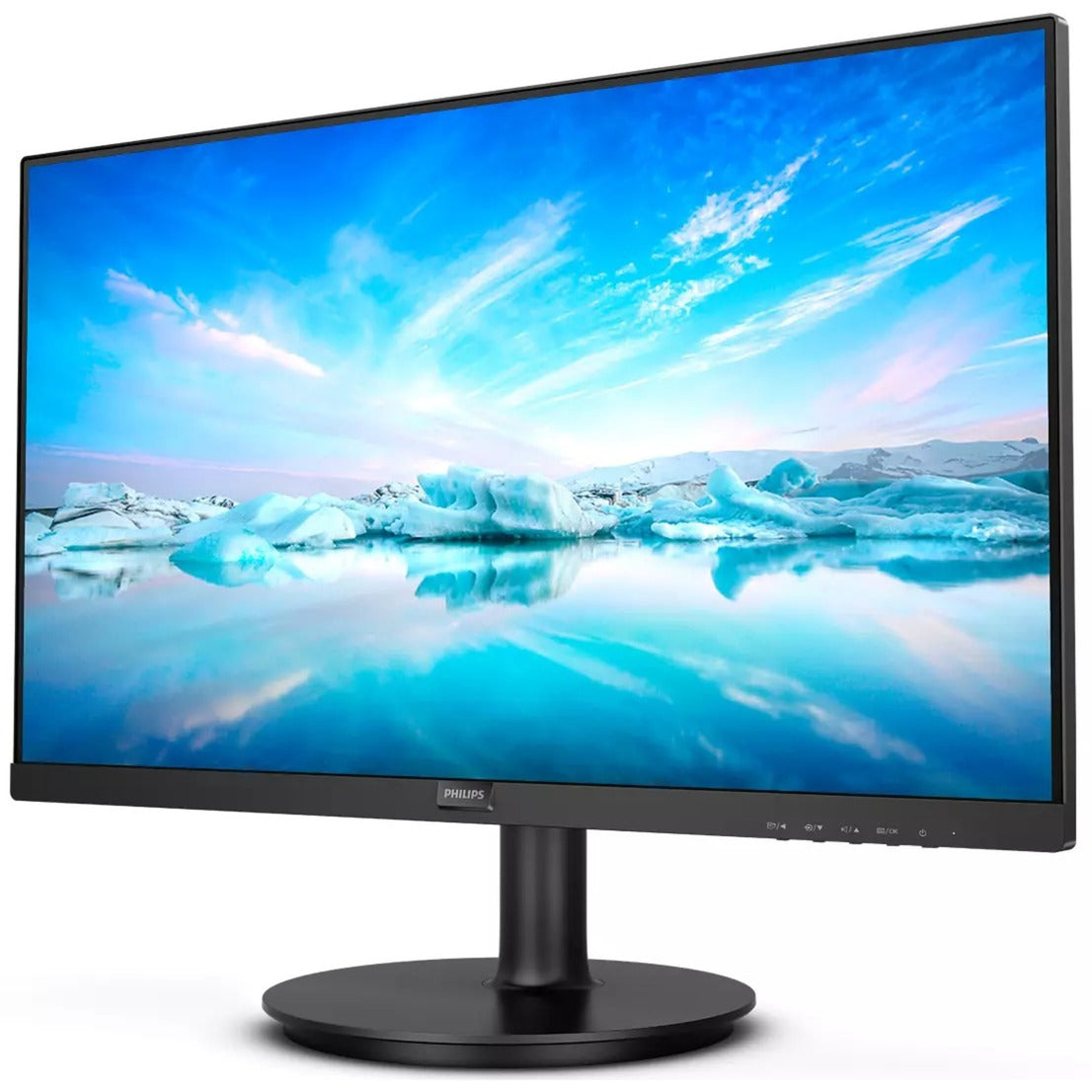 Philips v line 222v8la 22 monitor (zwart, vga, displayport, hdmi, audio)