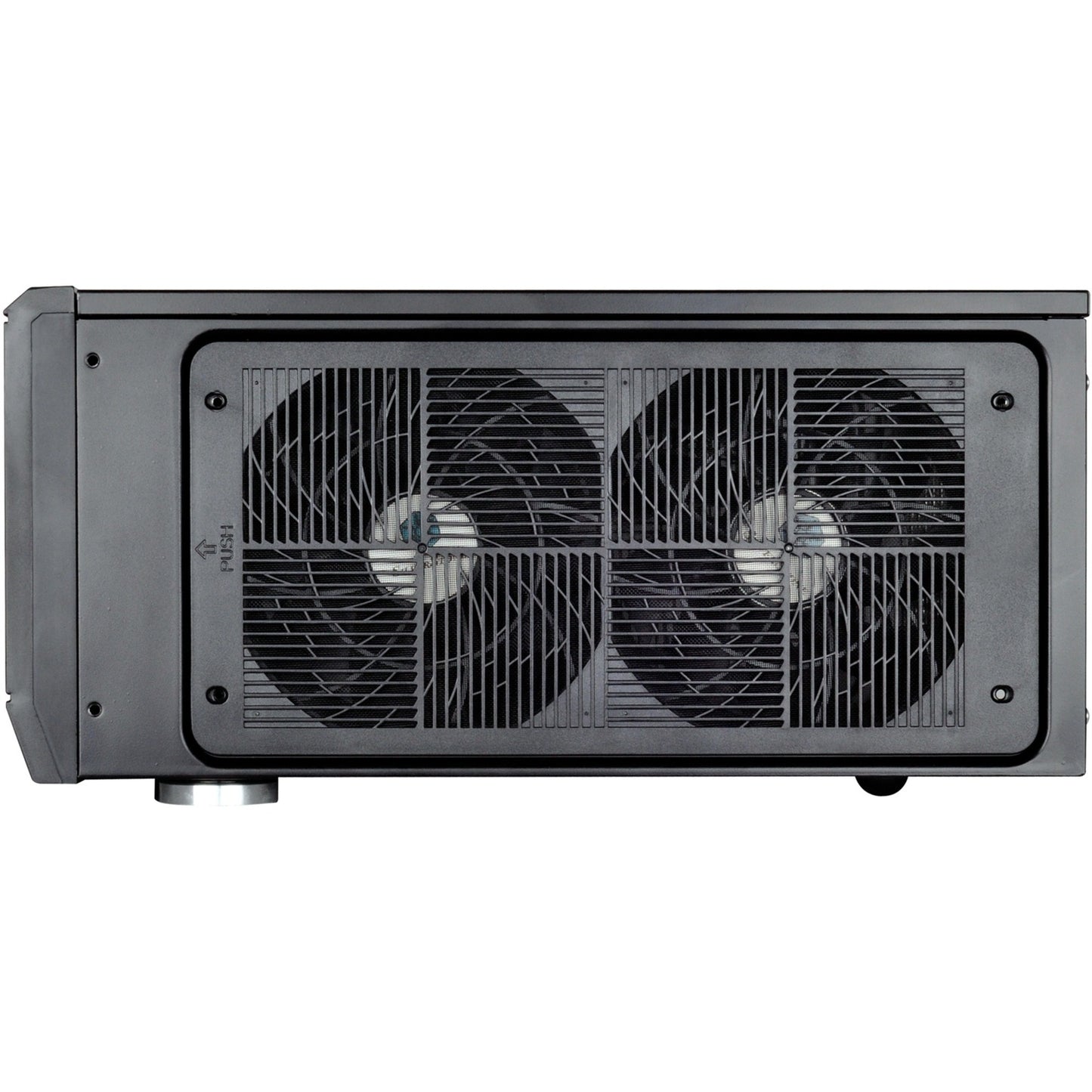 Silverstone sst-gd10b htpc behuizing (zwart | 2x usb-a)