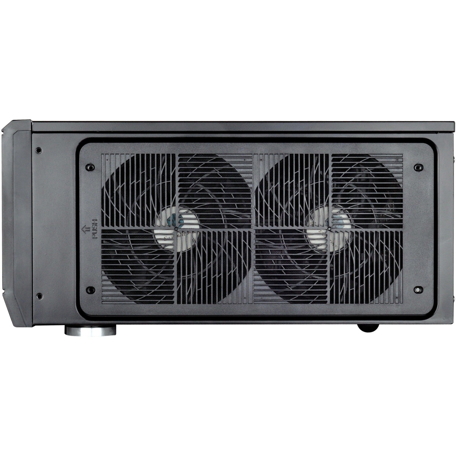 Silverstone sst-gd10b htpc behuizing (zwart | 2x usb-a)