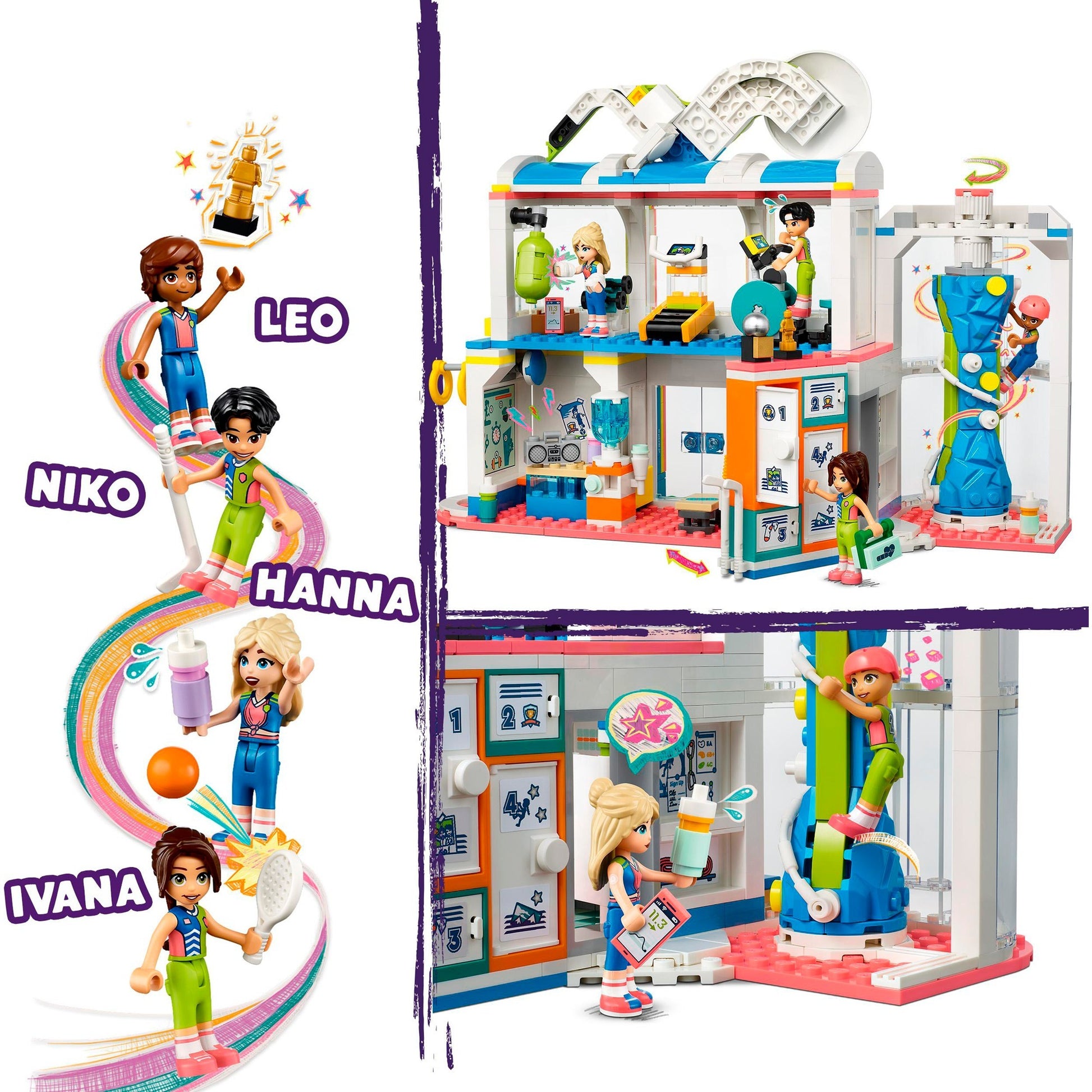 Lego friends - sportcentrum constructiespeelgoed (41744)