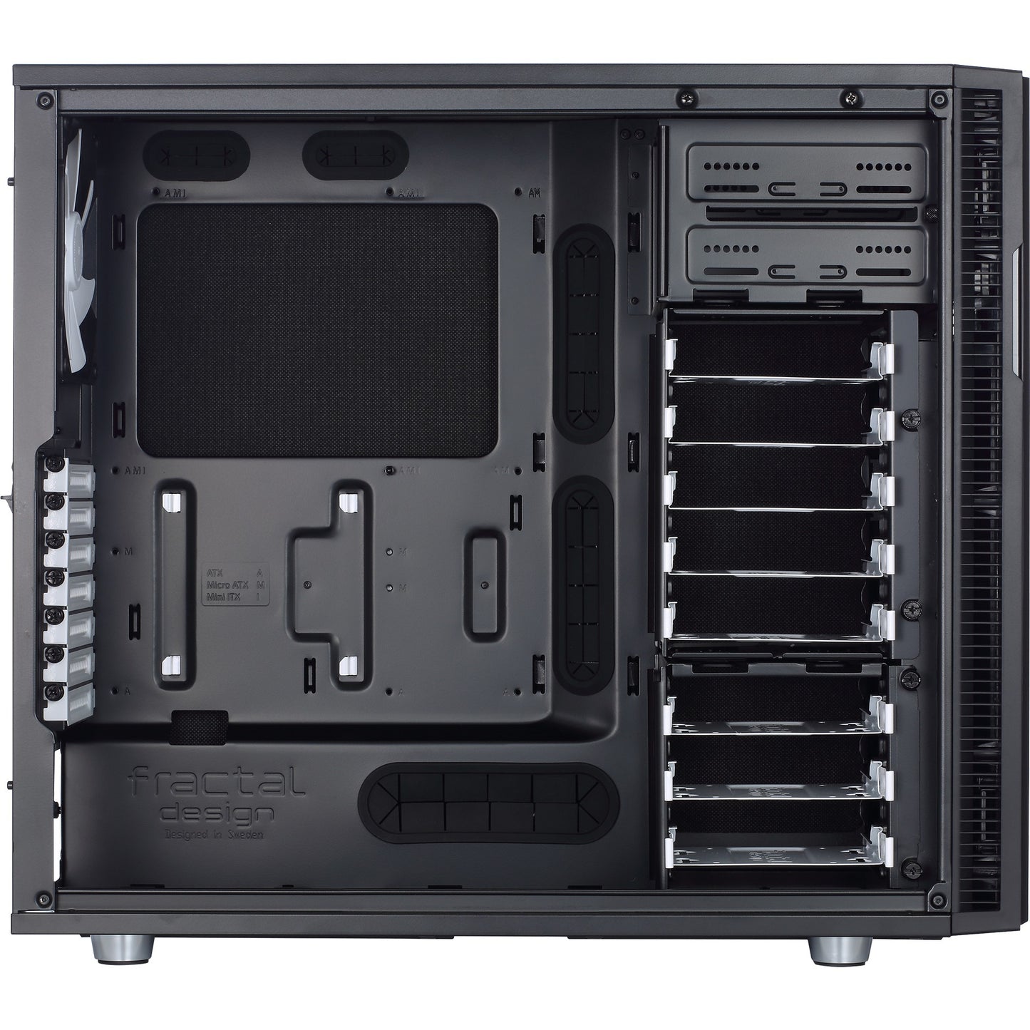 Fractal design define r5 midi tower behuizing (zwart | 4x usb-a)