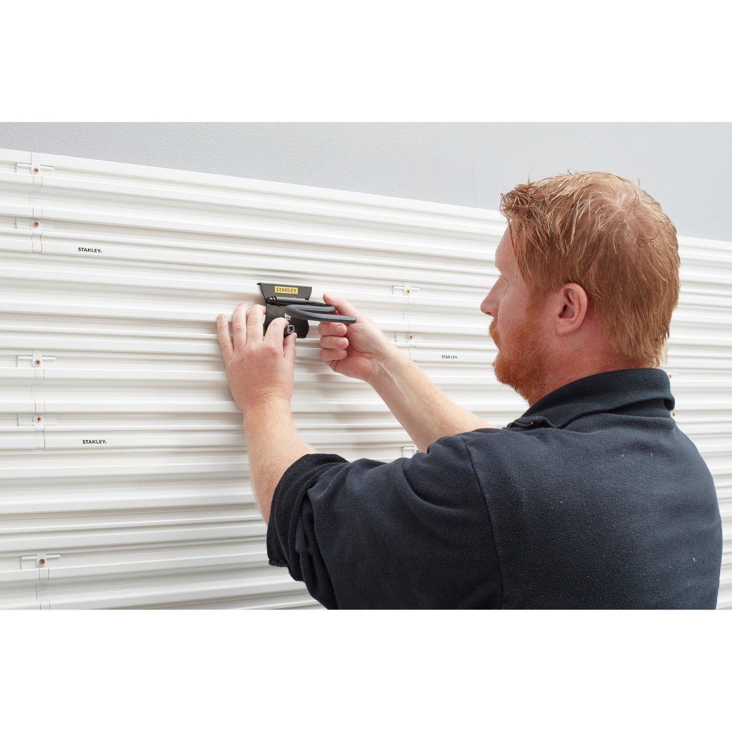 Stanley track wall - s haak houder (zwart)