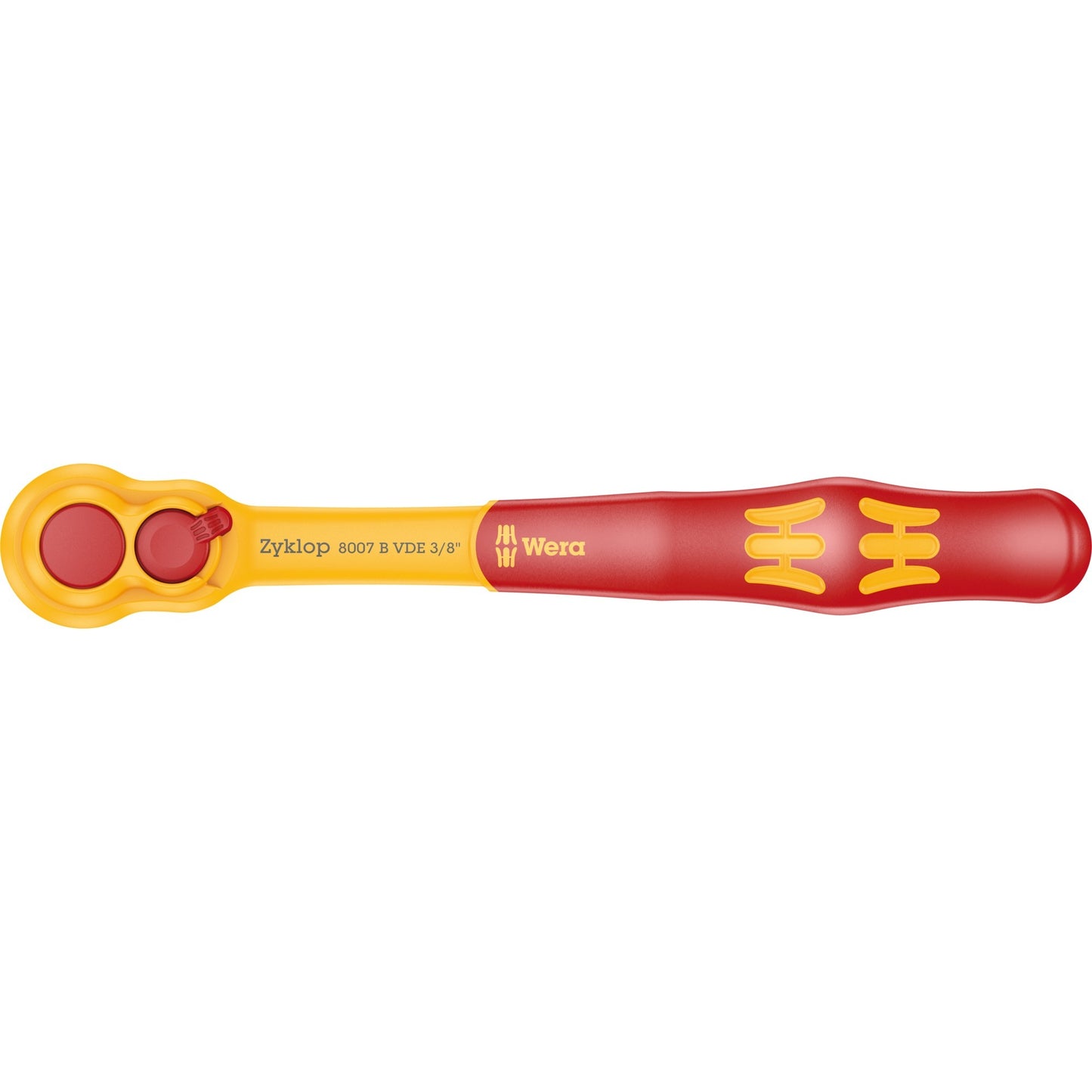 Wera zyklop ratel 8007 b vde 3 8 (rood geel)