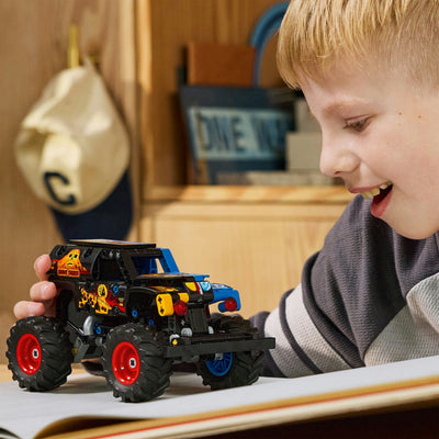 Lego technic 42219 - monster jam grave digger - vuur ijs