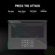 Asus rog strix g16 g614pp-s5032w 16 gaming laptop (grijs | r9 8940hx | rtx 5070 | 16 gb | 1 tb ssd) - afbeelding 22