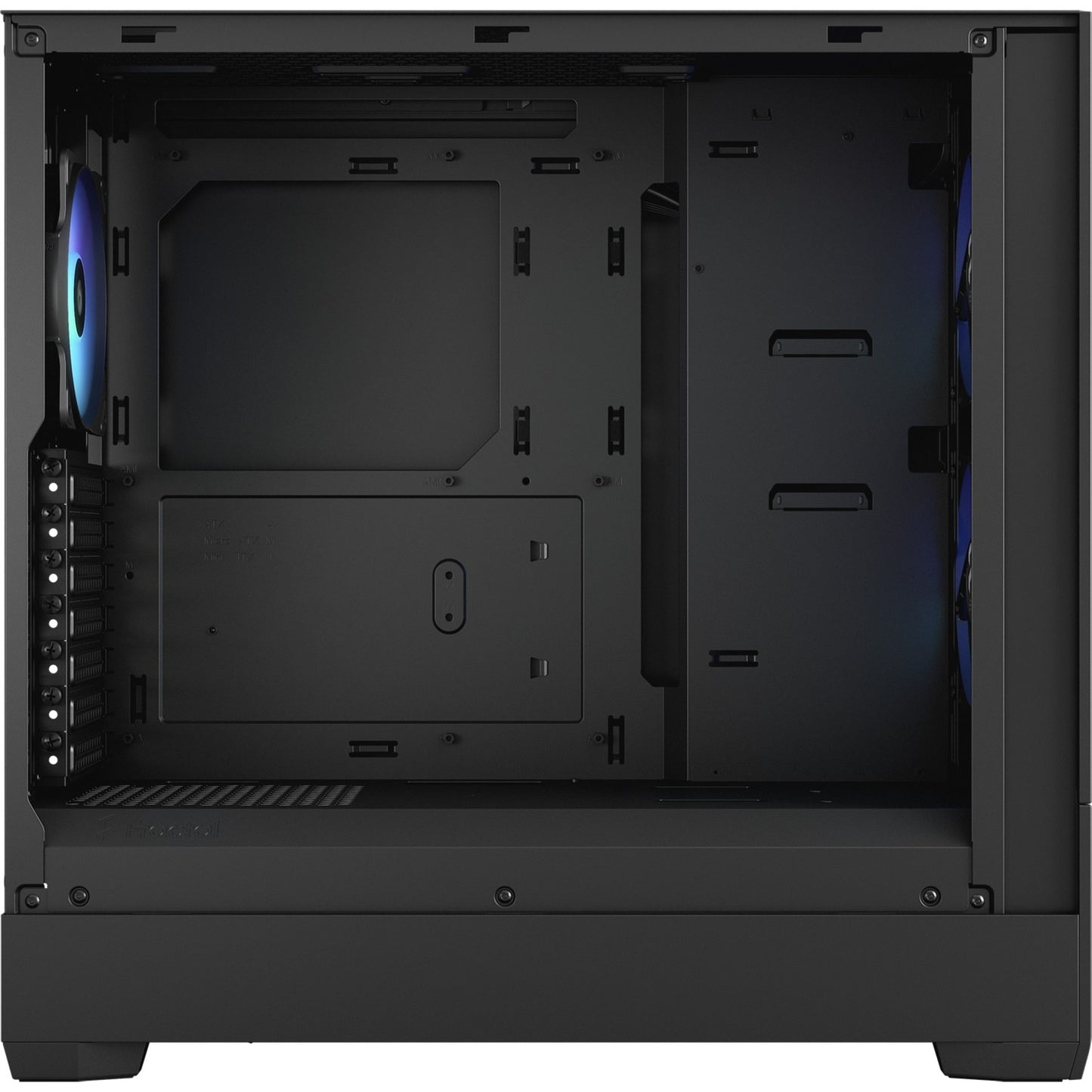 Fractal design pop air rgb midi tower behuizing (zwart | 2x usb-a | rgb | tempered glass)
