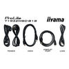 Iiyama prolite t1932msc-b2s 19 touchscreen monitor (zwart, vga, hdmi, displayport, audio, touchscreen)