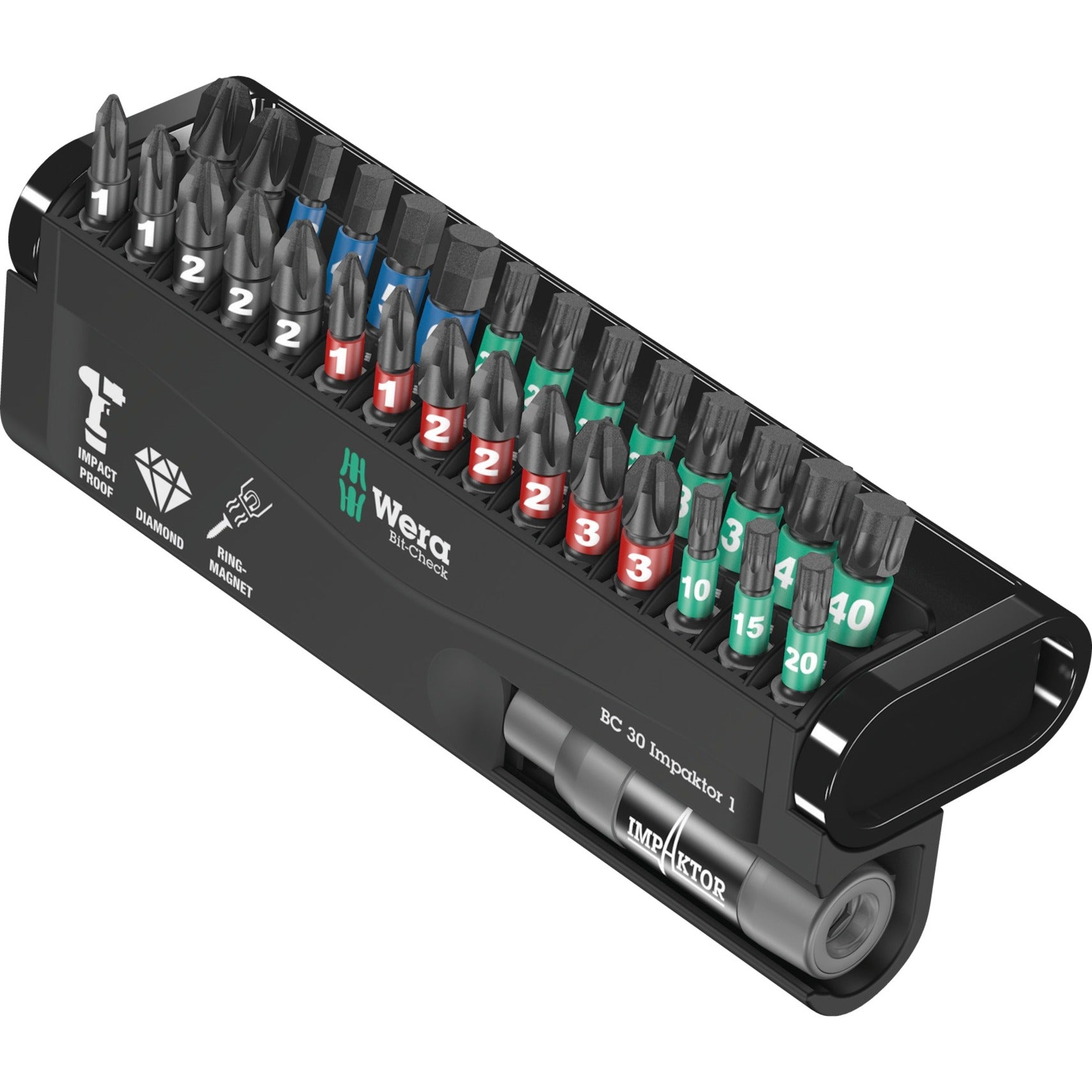 Wera bit-check 30 impaktor 1 bitset (30-delig)