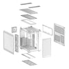 Asus tuf gaming gt502 horizon argb midi tower behuizing (wit | 3x usb-a | 1x usb-c | tempered glass)