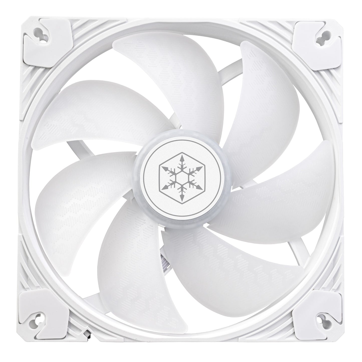 Silverstone shark force 140 argb case fan (wit, 140 x 140 x 25 mm, pwm, 4-1 pin argb (5v led))