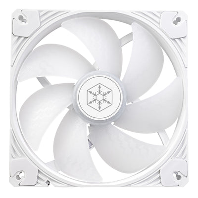 Silverstone shark force 140 argb case fan (wit, 140 x 140 x 25 mm, pwm, 4-1 pin argb (5v led))