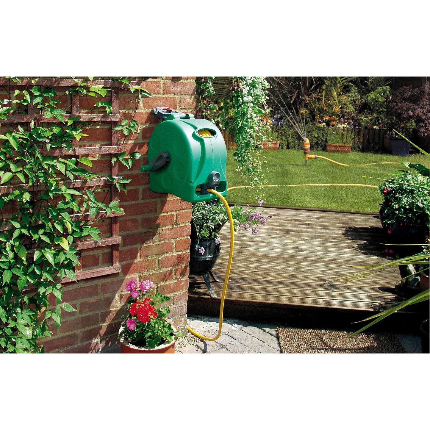 Hozelock compact reel 2 in 1 slanghaspel inclusief 25 m slang