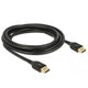 Delock displayport kabel (zwart, 3 meter, 8k)