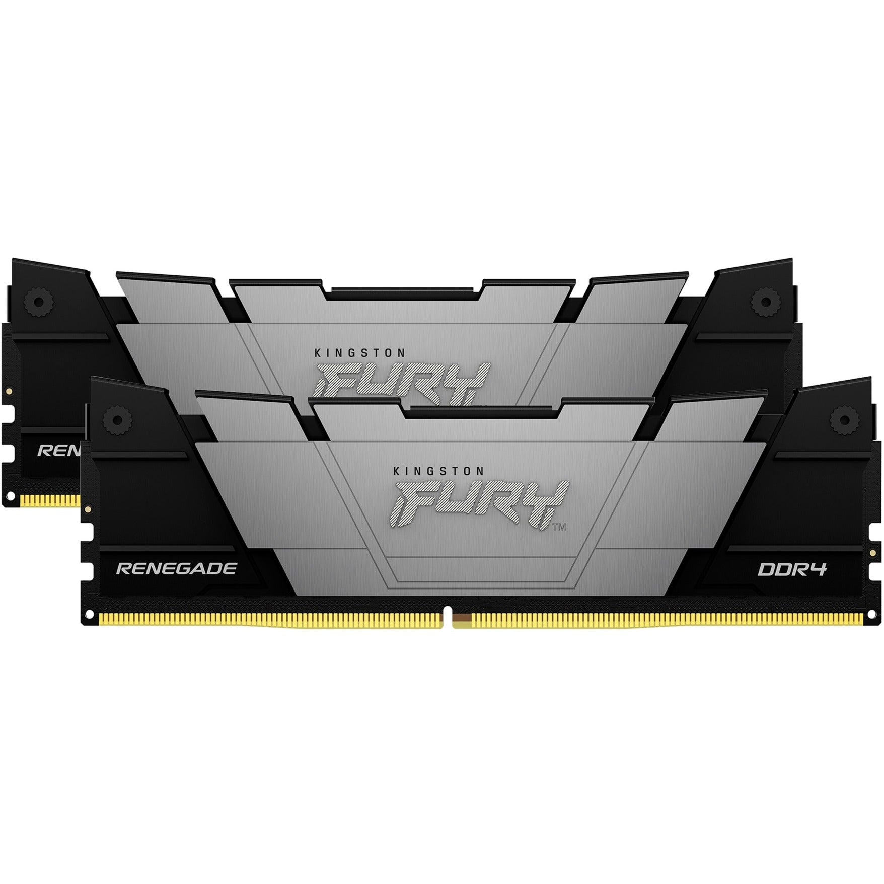 Kingston fury renegade 32 gb ddr4-4000 (2x 16 gb) werkgeheugen (zwart, kf440c19rb12k2 32, xmp 2.0)