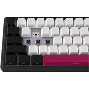 Lorgar kbp70mw rgb mechanisch gaming toetsenbord (zwart, us lay-out (qwerty), logar toxic purple, 65%, rgb, hot-swappable, pbt double-shot, bluetooth | 2.4ghz | usb) - afbeelding 8