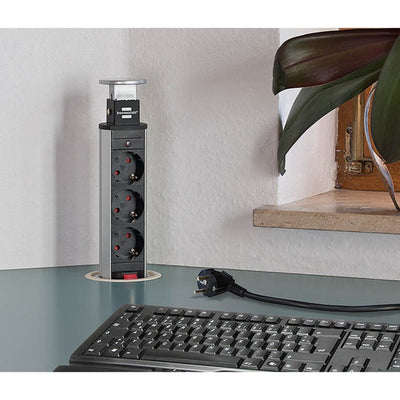 Brennenstuhl tower power stekkerdoos 3-fach 2m h05vv-f 3g1,5