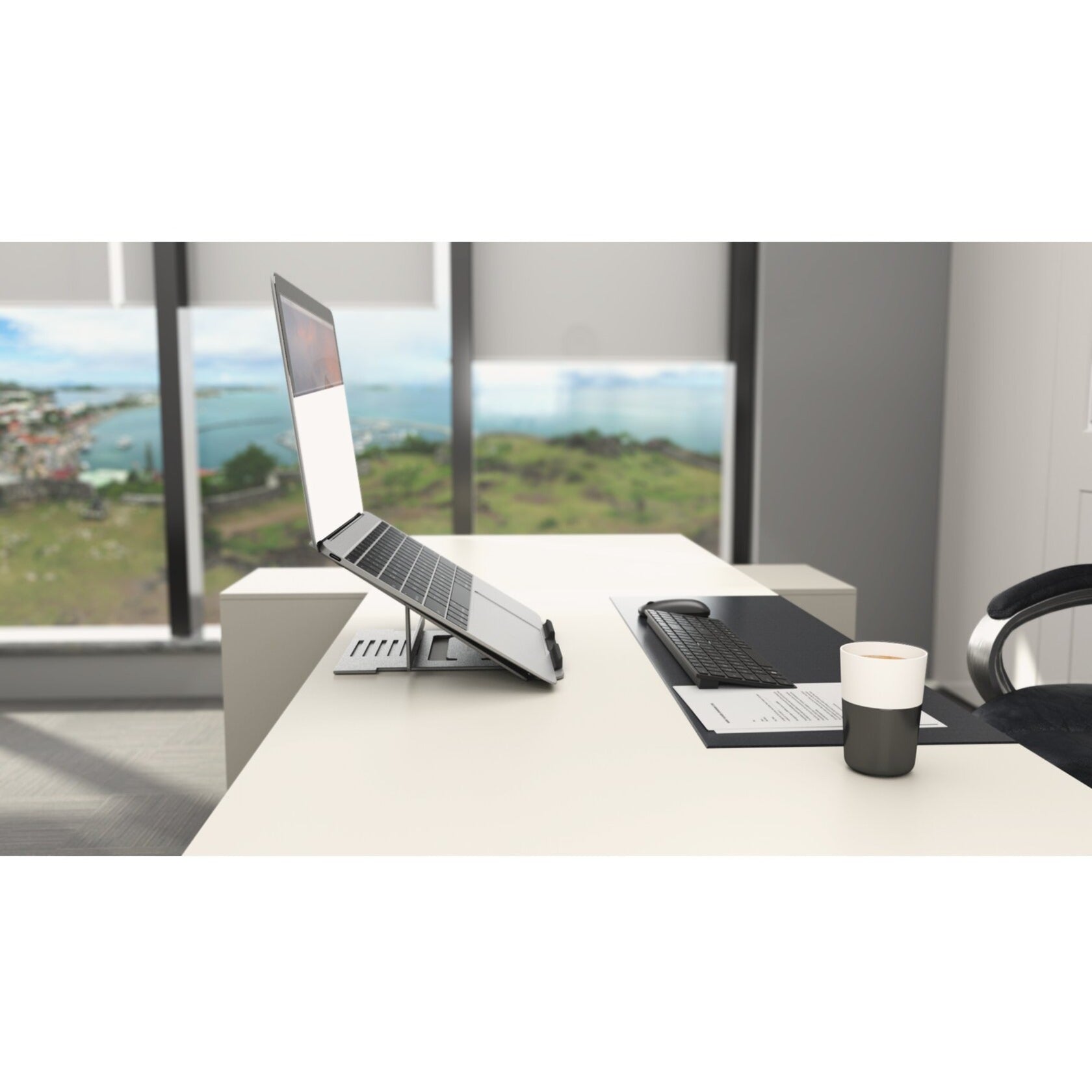 Kensington easy riser aluminium laptop riser standaard (aluminium)