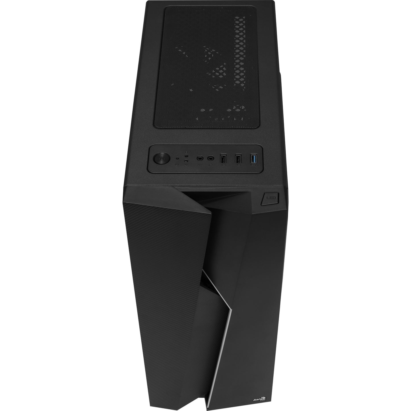 Aerocool bolt midi tower behuizing (zwart | 3x usb-a | rgb | window)