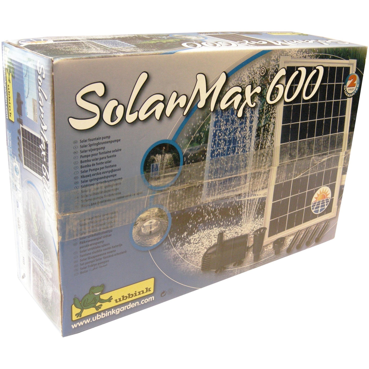 Ubbink solarmax 600 pomp (zwart, incl. solarpaneel, pomp)