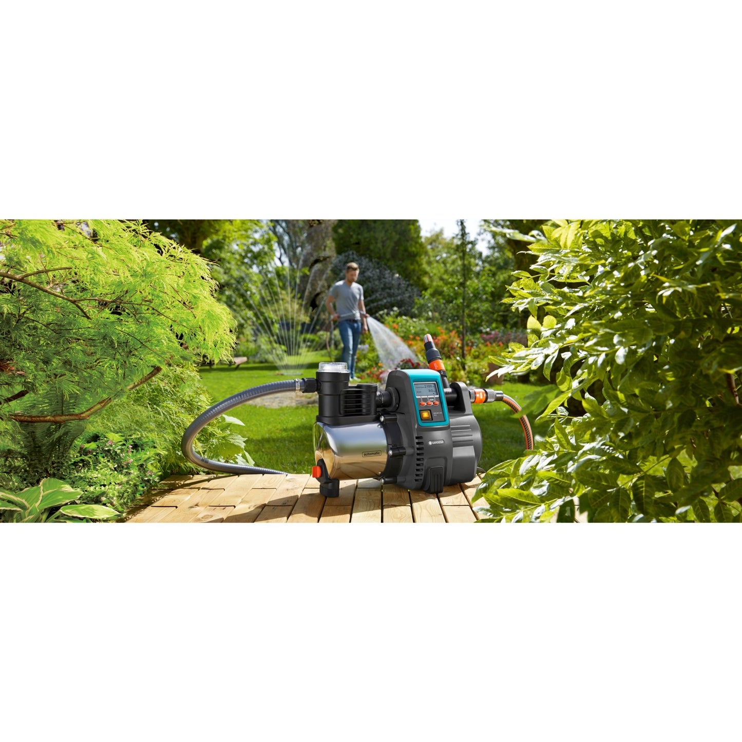 Gardena hydrofoorpomp 6000 6 lcd inox (inox zwart, 1760-20)