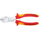 Knipex kracht-zijsnijtang 7406180 kniptang (rood geel)