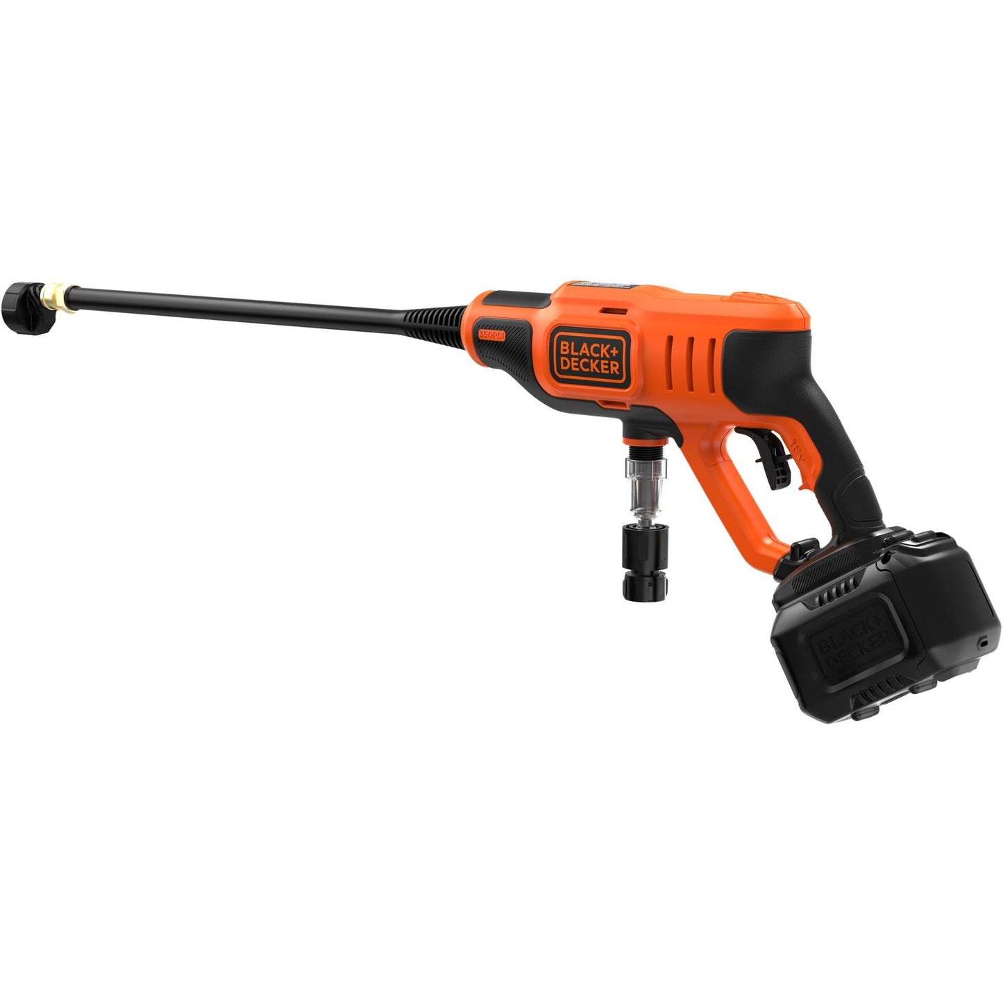 Black+decker bcpc18b-xj 18v hogedrukreiniger (oranje zwart, accu en oplader niet inbegrepen)