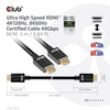 Club 3d ultra high speed hdmi 2.1 gecertificeerde kabel male-male (zwart, 3 meter, 4k 120hz, 8k 60hz, 48gbps)
