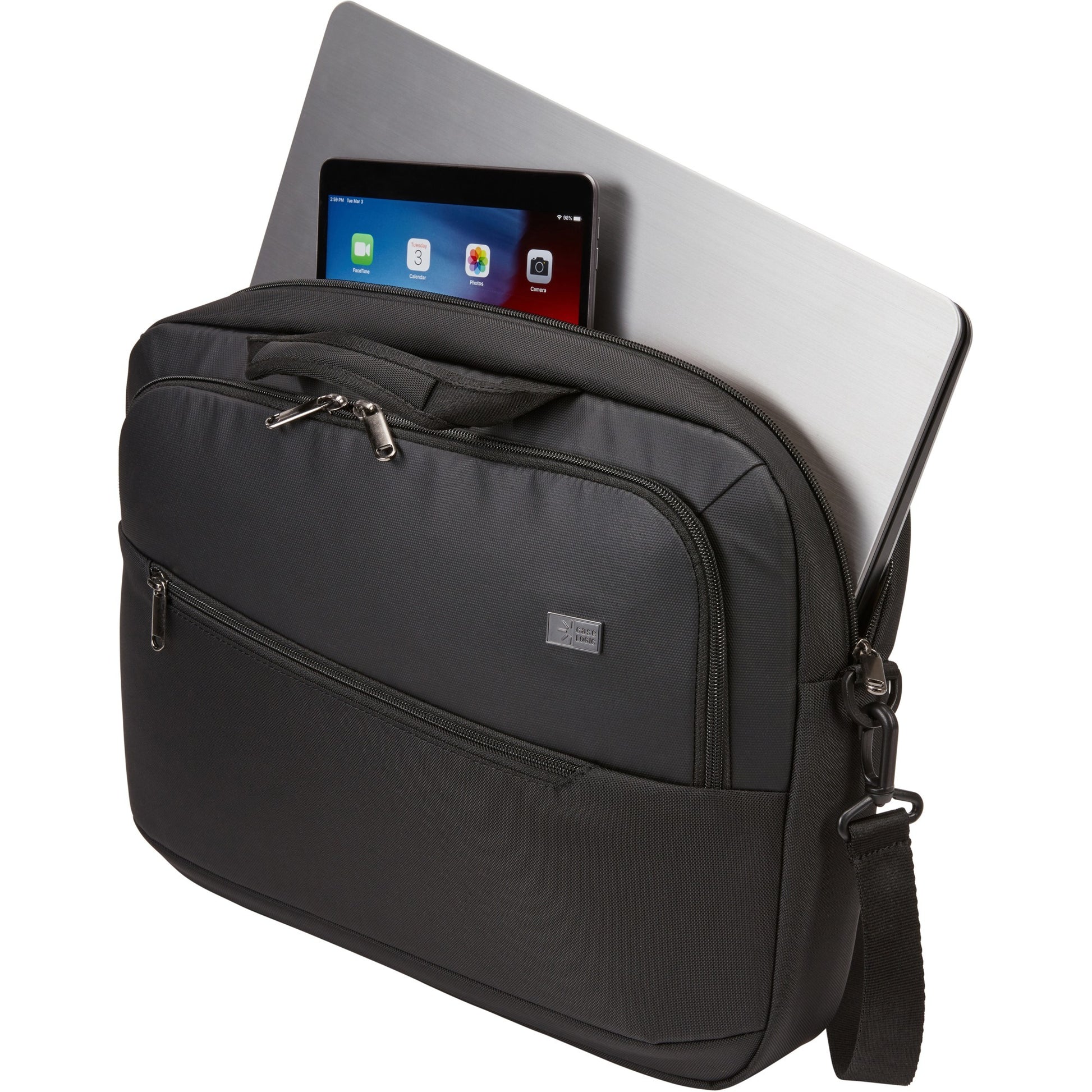 Case logic propel attaché 15.6 laptoptas (zwart, propa-116 black)