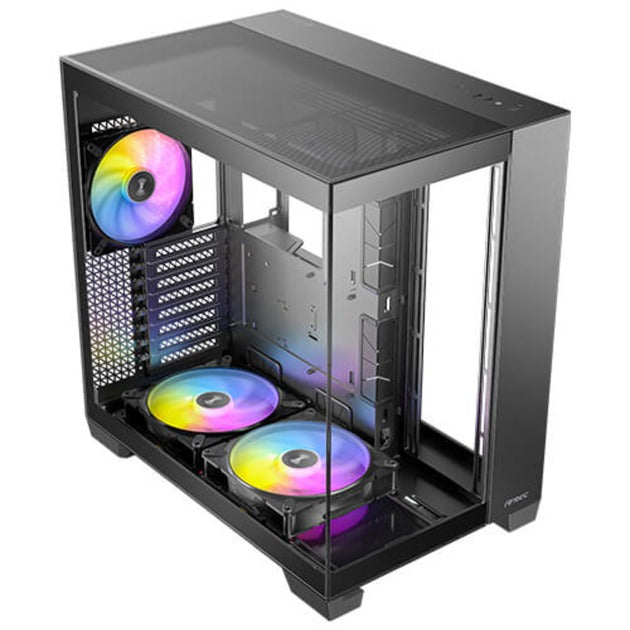Antec c8 argb midi tower behuizing (zwart | 2x usb-a | 1x usb-c | tempered glass)