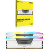 Corsair vengeance rgb 32 gb ddr5-6000 (2x 16 gb) werkgeheugen (wit, cmh32gx5m2d6000z38w, xmp, expo)