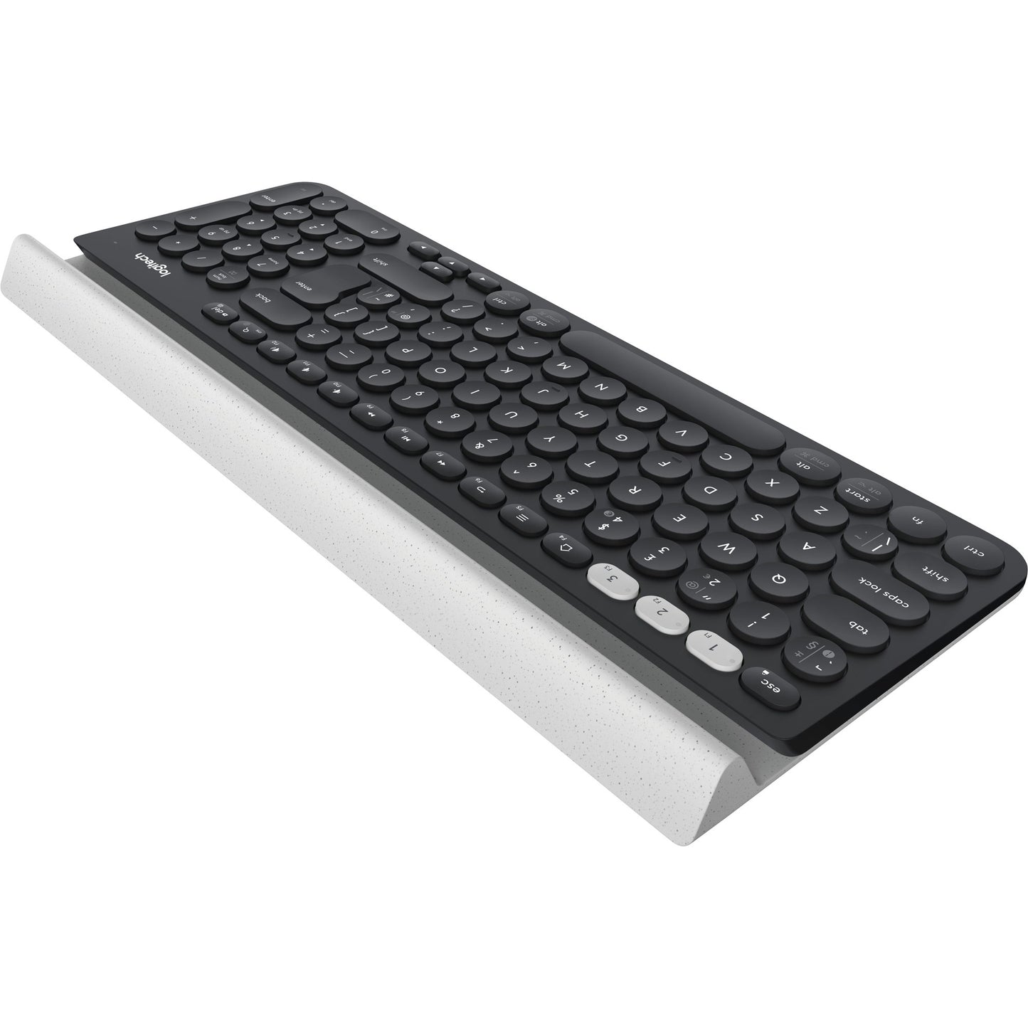 Logitech k780 multi device draadloos toetsenbord (eu lay-out (qwerty), bluetooth)