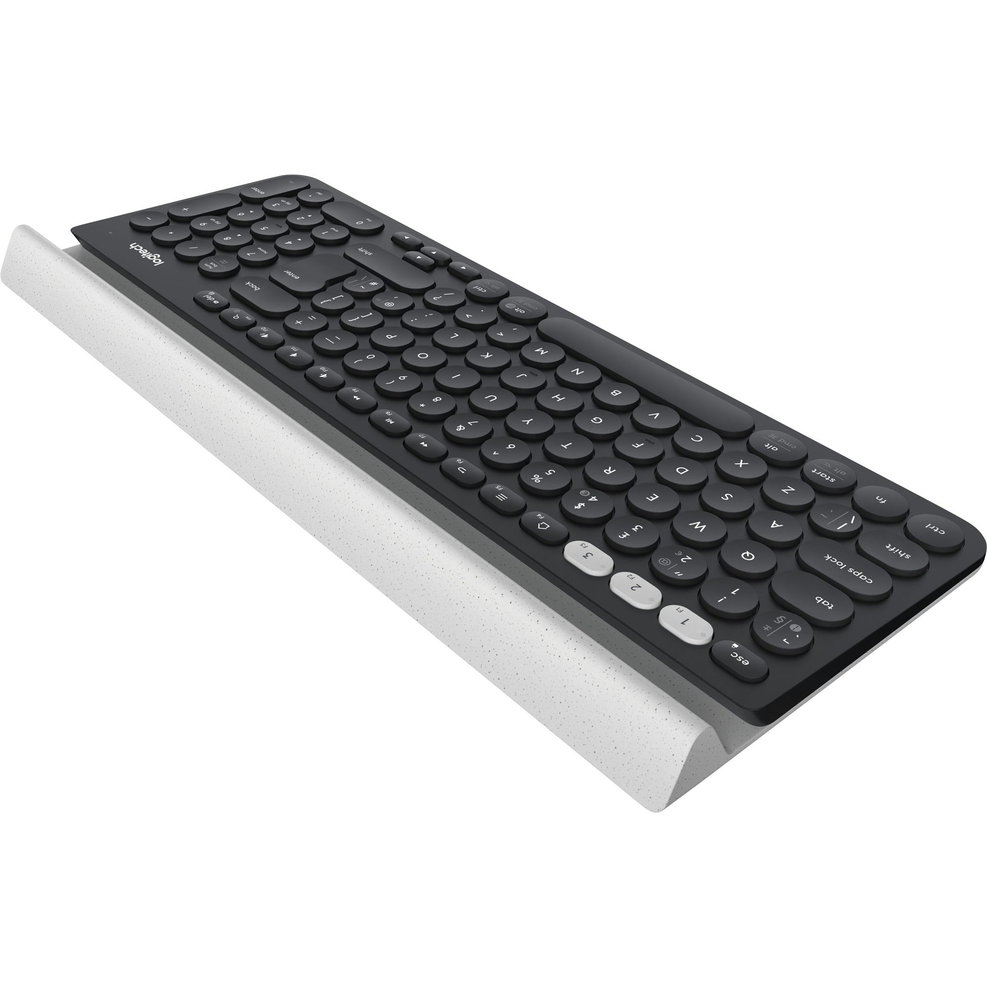 Logitech k780 multi device draadloos toetsenbord (eu lay-out (qwerty), bluetooth)