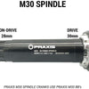 Praxis Trapas adapter M30 BB30 PF30 Road 68mm