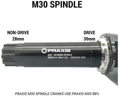 Praxis Trapas adapter M30 BB30 PF30 Road 68mm