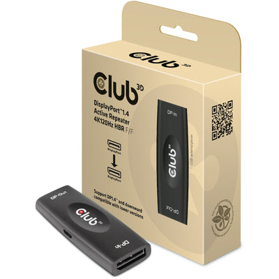 Club 3d displayport 1.4 actieve repeater (zwart)