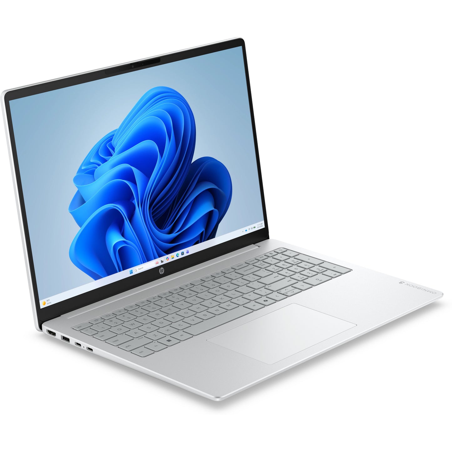 Hp omnibook 3 16-by0058ndx 16 laptop (zilver grijs | ryzen 5 7520u | radeon 610m | 8 gb | 512 gb ssd)