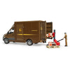 Bruder mb sprinter ups met chauffeur en toebehoren modelvoertuig (02678)