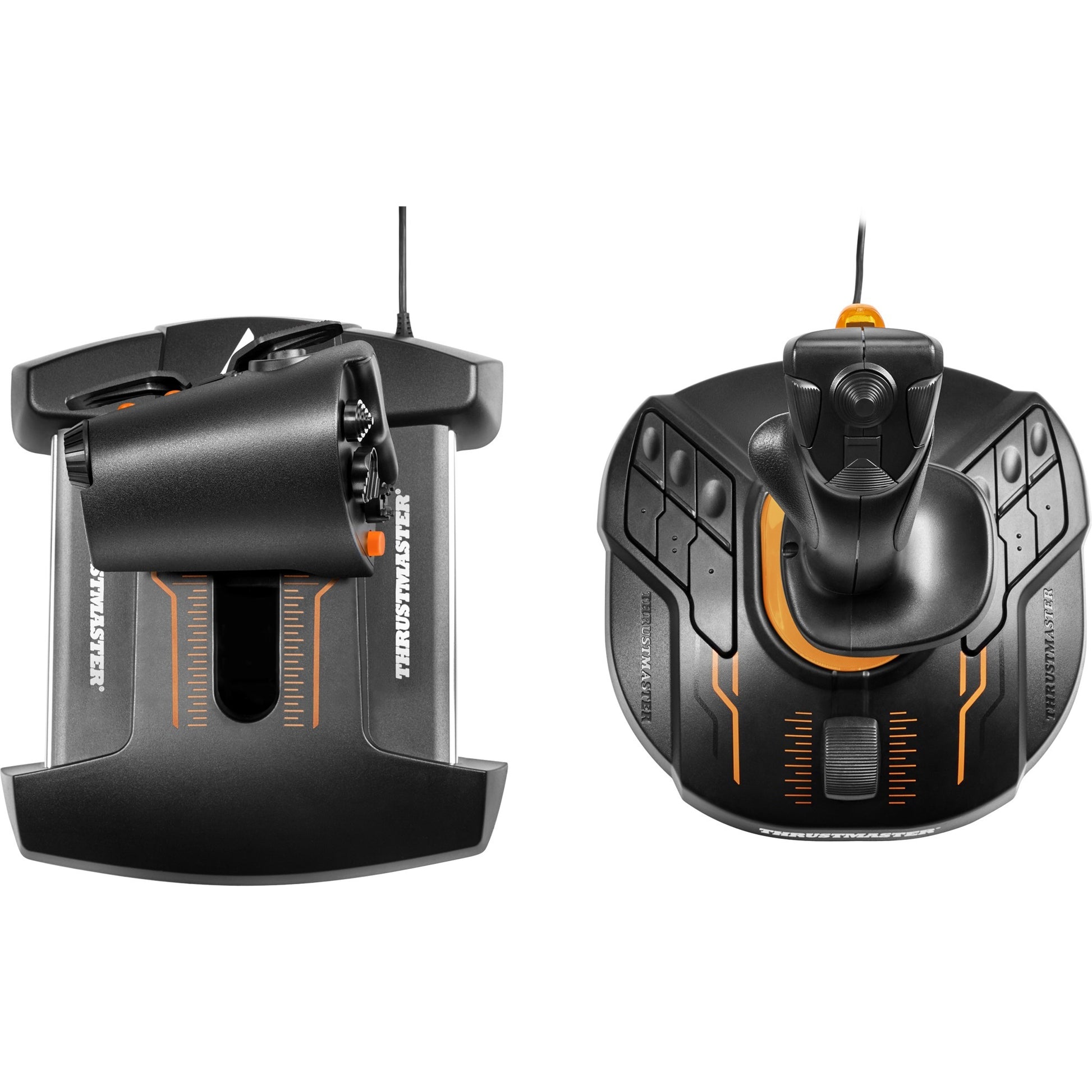 Thrustmaster t.16000m fcs hotas gaming hotas (zwart oranje, pc)