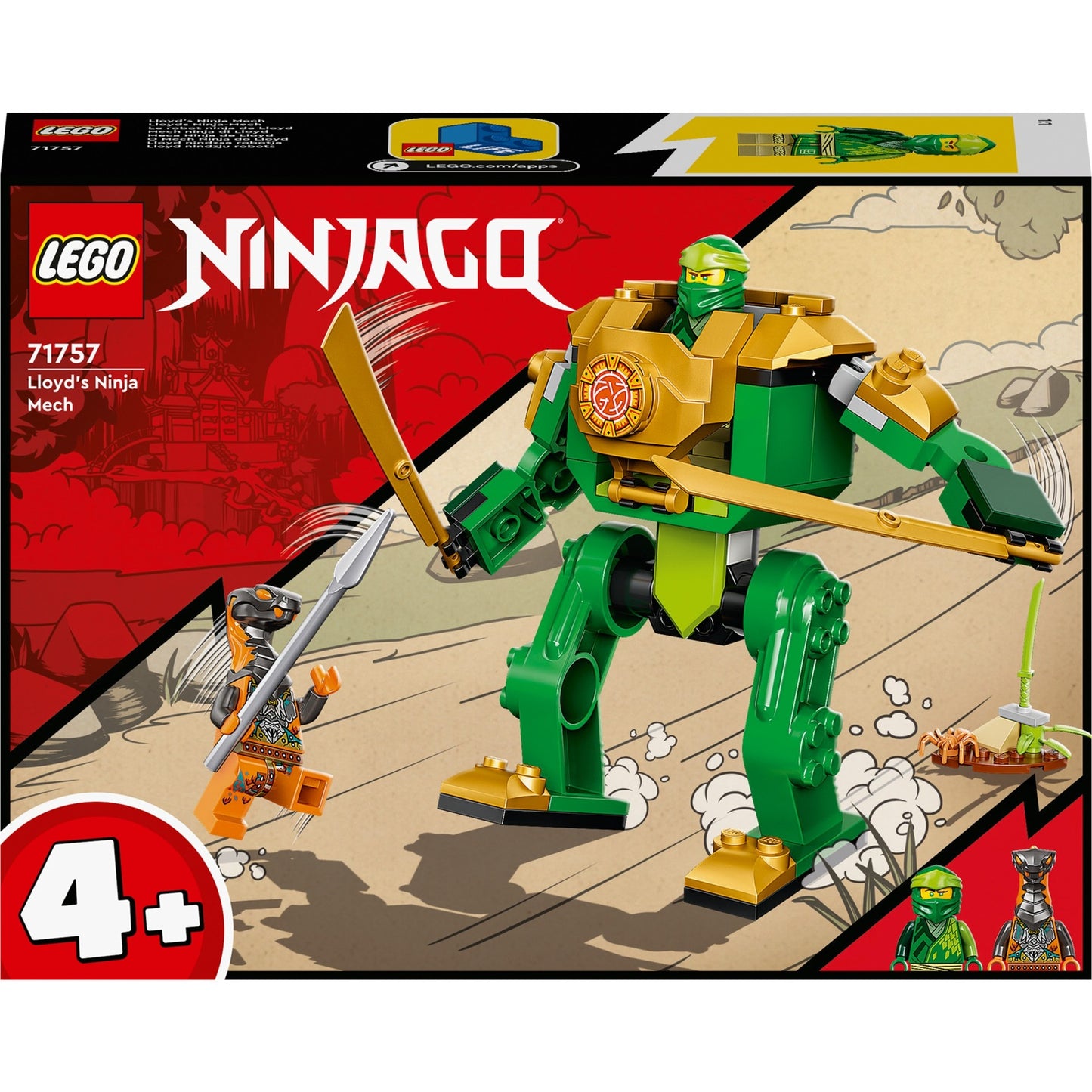 Lego ninjago - lloyd's ninjamecha constructiespeelgoed (71757)