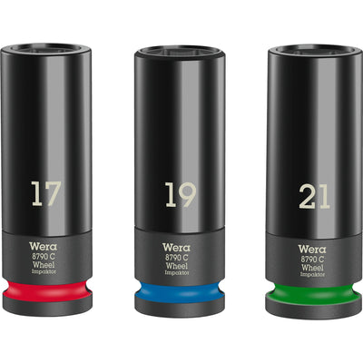 Wera wheel impactor c set 1 dopsleutel (3-delig, met velgbescherming)