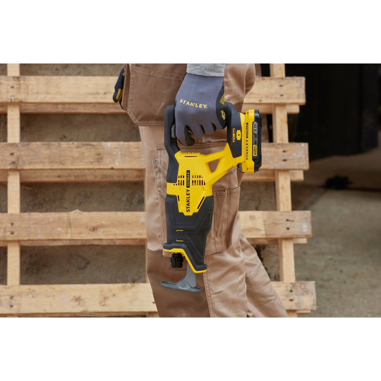 Stanley sfmcs300d2k fatmax® v20 accu reciprozaag 18v 2.0ah in koffer