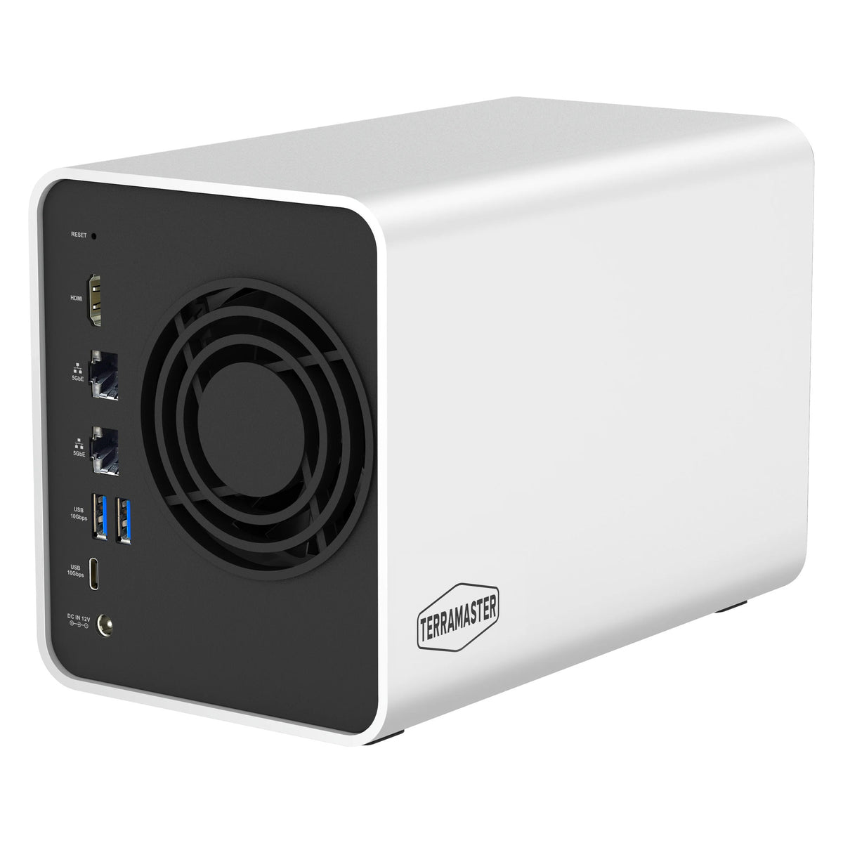 Terramaster f2-425 plus nas (wit, 2x 5gbe, hdmi, usb)