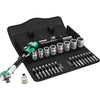 Wera 8100 sb 9 zyklop speed ratelset gereedschapsset (zwart groen, 29-delig, speedratel met draaibare kop)
